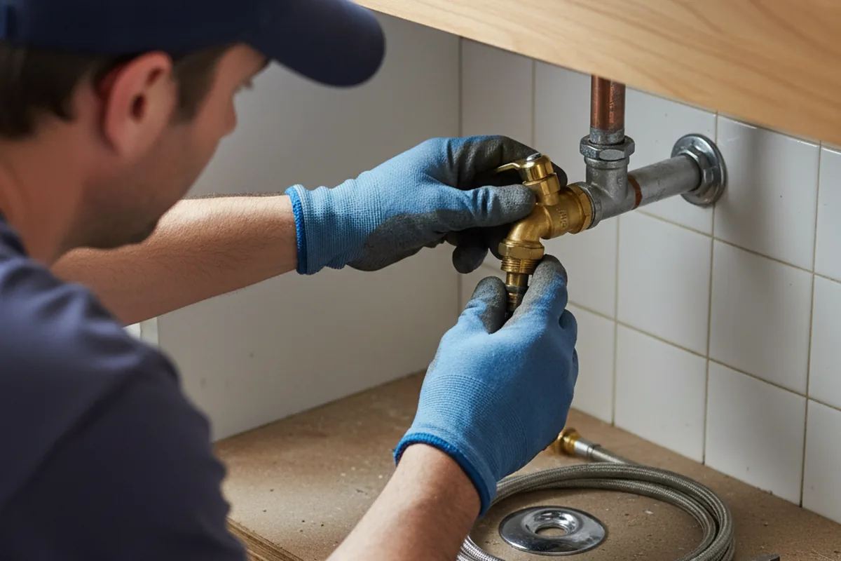 Shutoff valve and fitting work during Emergency Plumbing in Calistoga